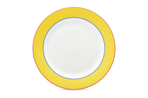 Тарелка закусочная Spode Кит Кемп Калипсо 24 см, фарфор костяной, желтый