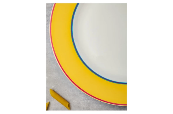 Тарелка закусочная Spode Кит Кемп Калипсо 24 см, фарфор костяной, желтый