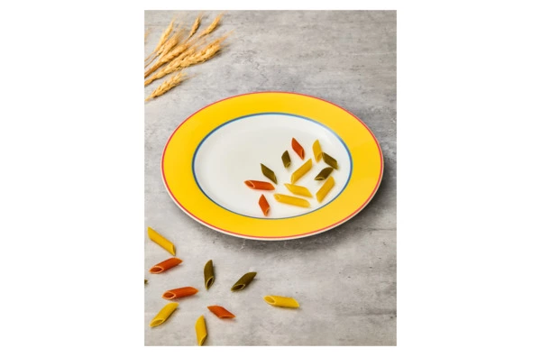 Тарелка закусочная Spode Кит Кемп Калипсо 24 см, фарфор костяной, желтый