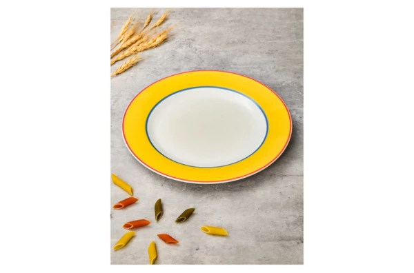 Тарелка закусочная Spode Кит Кемп Калипсо 24 см, фарфор костяной, желтый