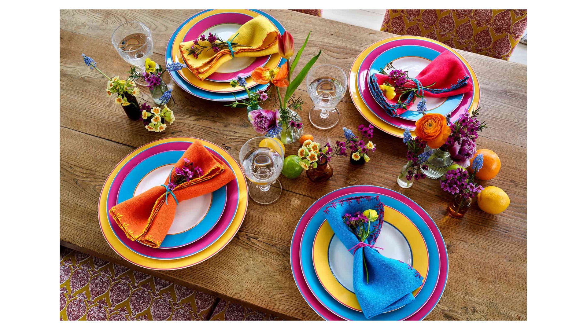 Тарелка закусочная Spode Кит Кемп Калипсо 24 см, фарфор костяной, желтый