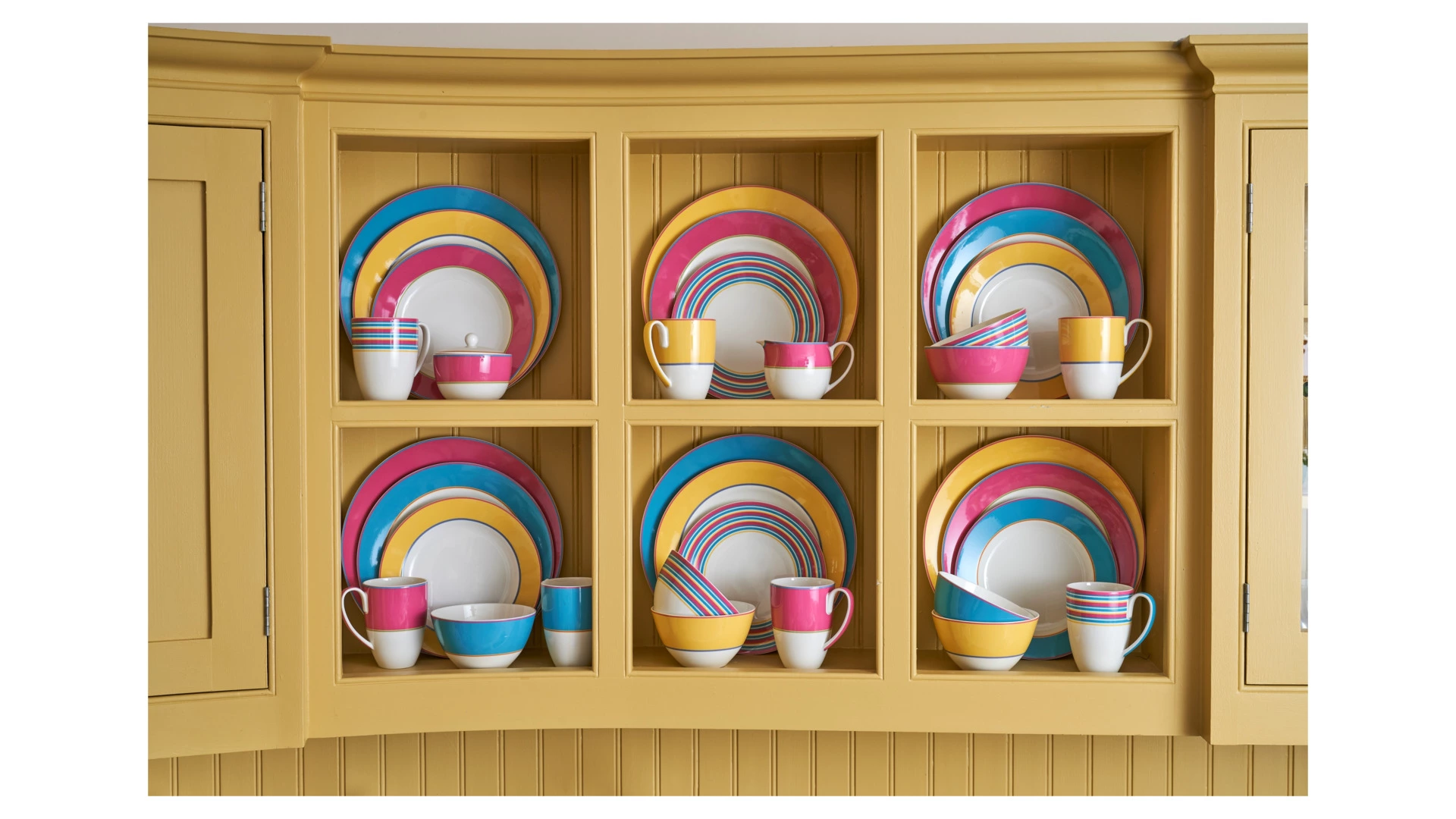 Тарелка закусочная Spode Кит Кемп Калипсо 24 см, фарфор костяной, желтый