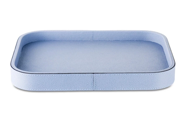 Поднос прямоугольный Giobagnara Поло 27,5х20,5 см, кожа натуральная, кожа натуральная, лиловый