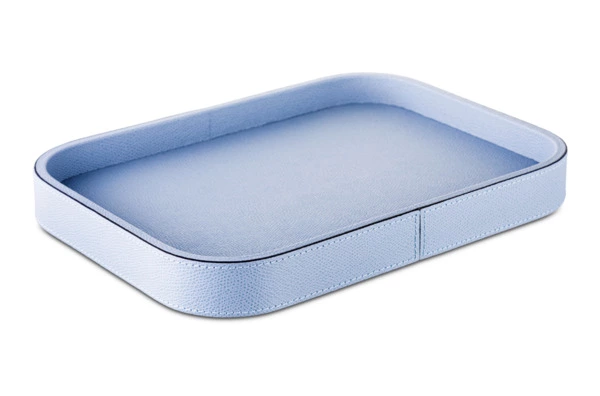 Поднос прямоугольный Giobagnara Поло 27,5х20,5 см, кожа натуральная, кожа натуральная, лиловый