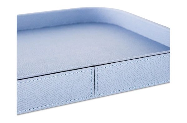 Поднос прямоугольный Giobagnara Поло 27,5х20,5 см, кожа натуральная, кожа натуральная, лиловый