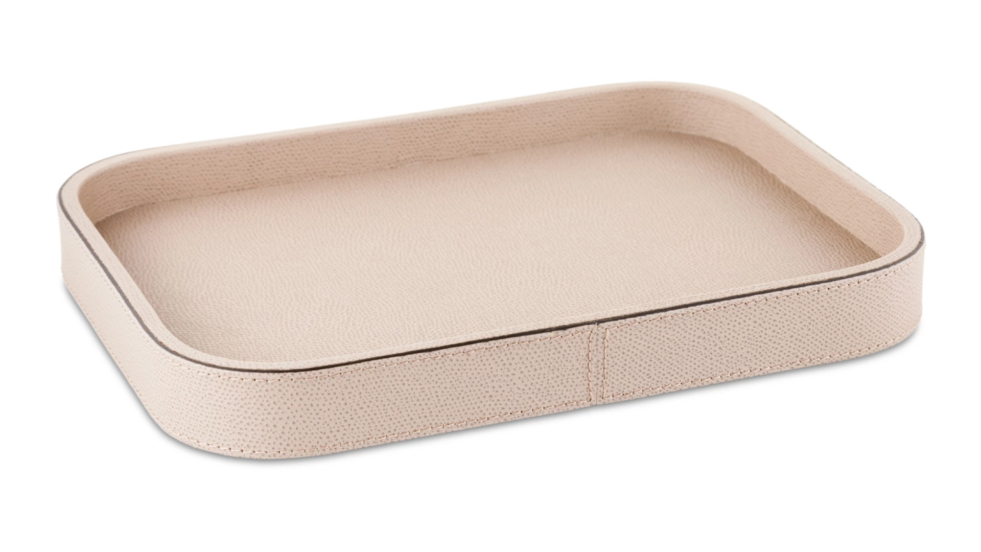 Поднос прямоугольный Giobagnara Поло 27,5х20,5 см, кожа натуральная, коричневый