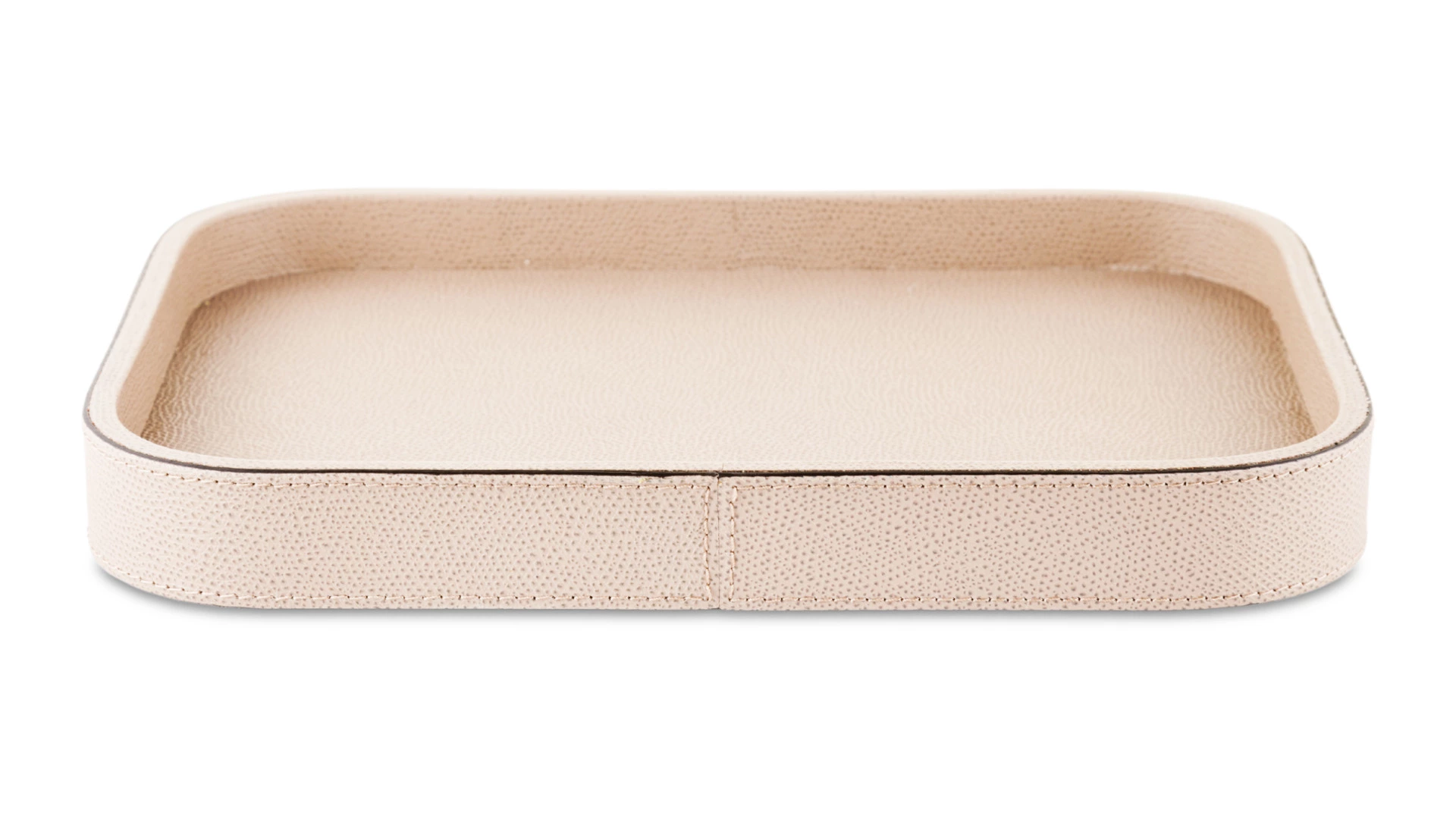 Поднос прямоугольный Giobagnara Поло 27,5х20,5 см, кожа натуральная, коричневый