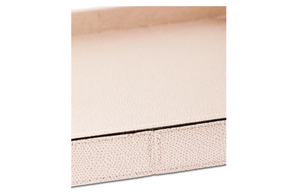 Поднос прямоугольный Giobagnara Поло 27,5х20,5 см, кожа натуральная, коричневый