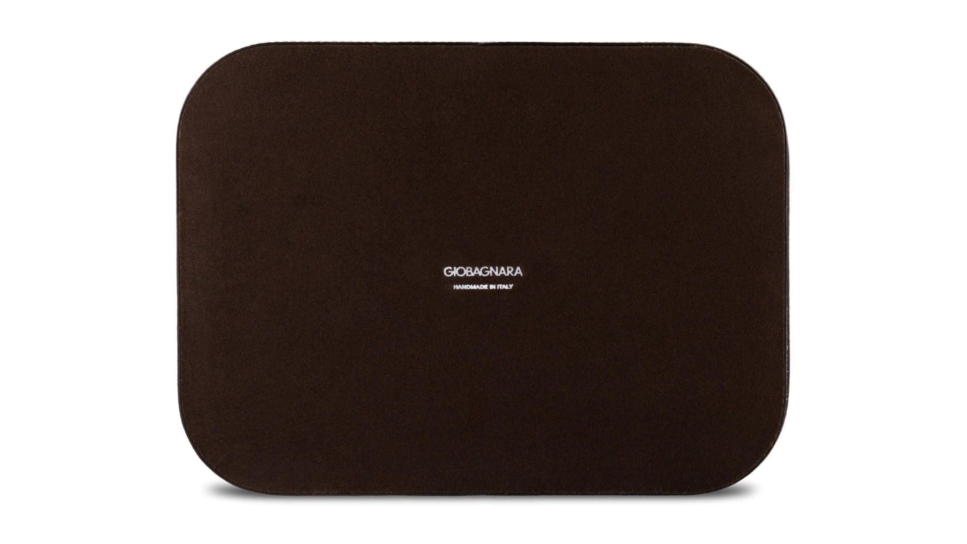 Поднос прямоугольный Giobagnara Поло 27,5х20,5 см, кожа натуральная, коричневый