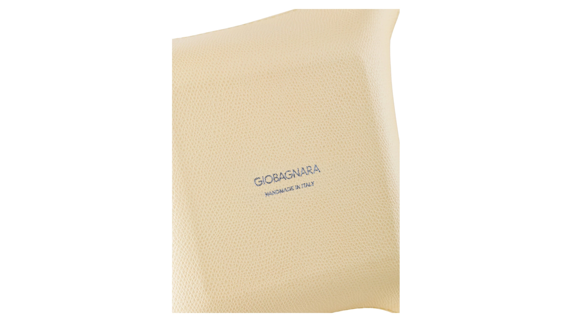 Мелочница квадратная GioBagnara Джек 20х20 см, кожа натуральная, ванильный