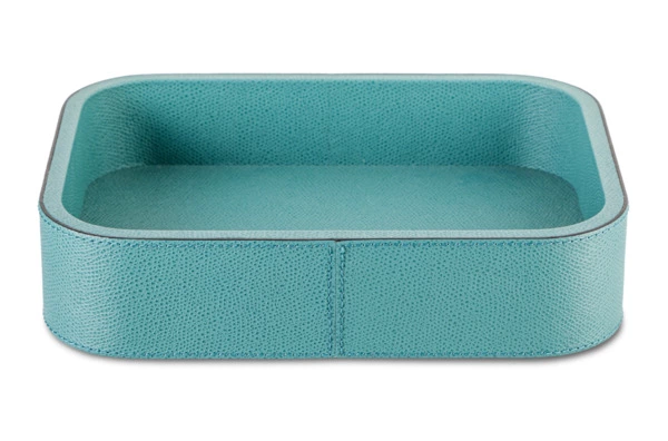 Поднос прямоугольный Giobagnara Поло 23,5х17,5х5,5 см, кожа натуральная, гватемала