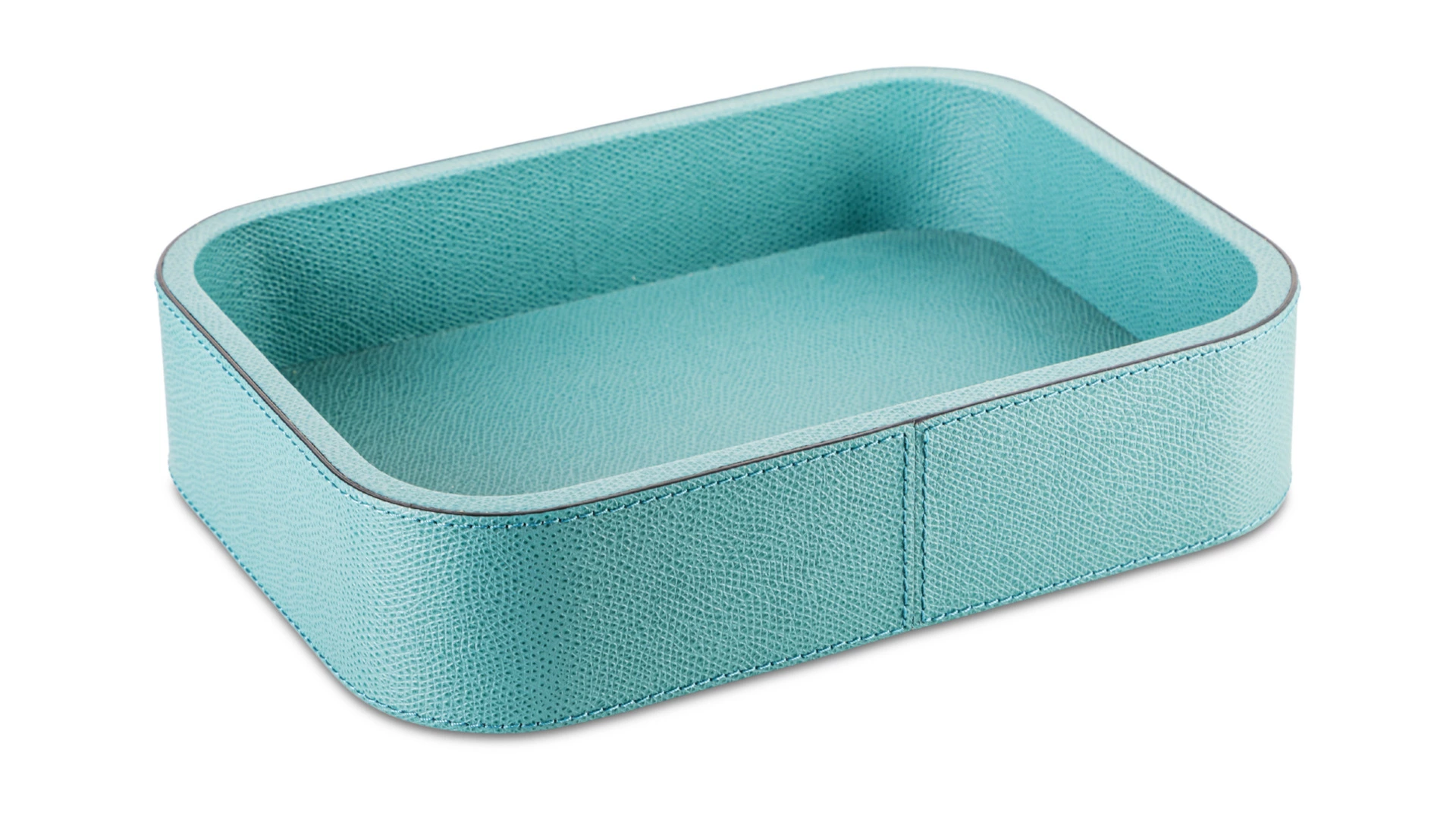 Поднос прямоугольный Giobagnara Поло 23,5х17,5х5,5 см, кожа натуральная, гватемала