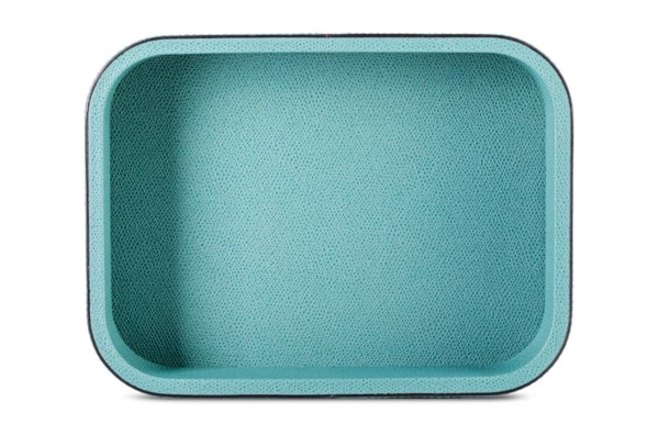 Поднос прямоугольный Giobagnara Поло 23,5х17,5х5,5 см, кожа натуральная, гватемала