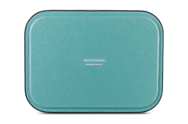 Поднос прямоугольный Giobagnara Поло 23,5х17,5х5,5 см, кожа натуральная, гватемала