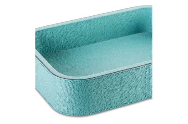 Поднос прямоугольный Giobagnara Поло 23,5х17,5х5,5 см, кожа натуральная, гватемала