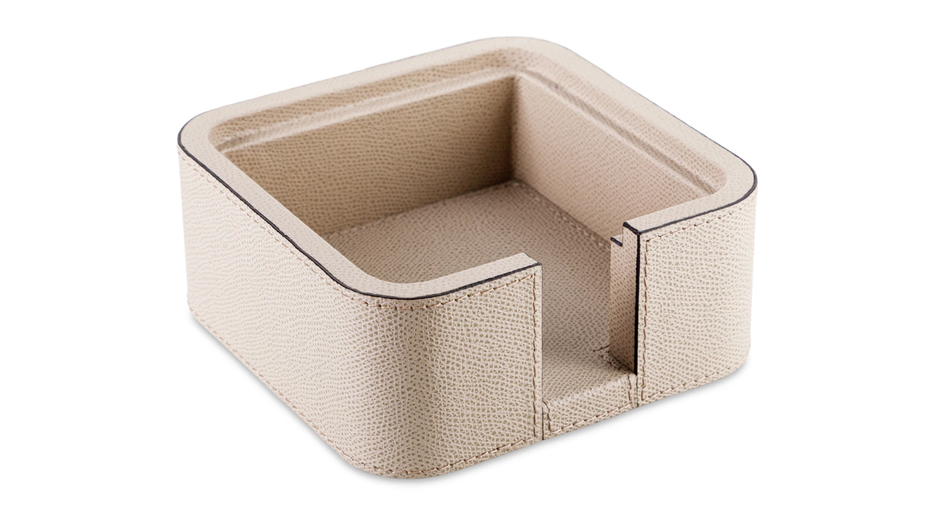 Подставка для бумажного блока Giobagnara Поло 14,5х14,5 см, кожа натуральная, каменный