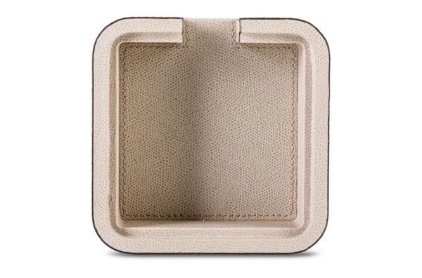 Подставка для бумажного блока Giobagnara Поло 14,5х14,5 см, кожа натуральная, каменный