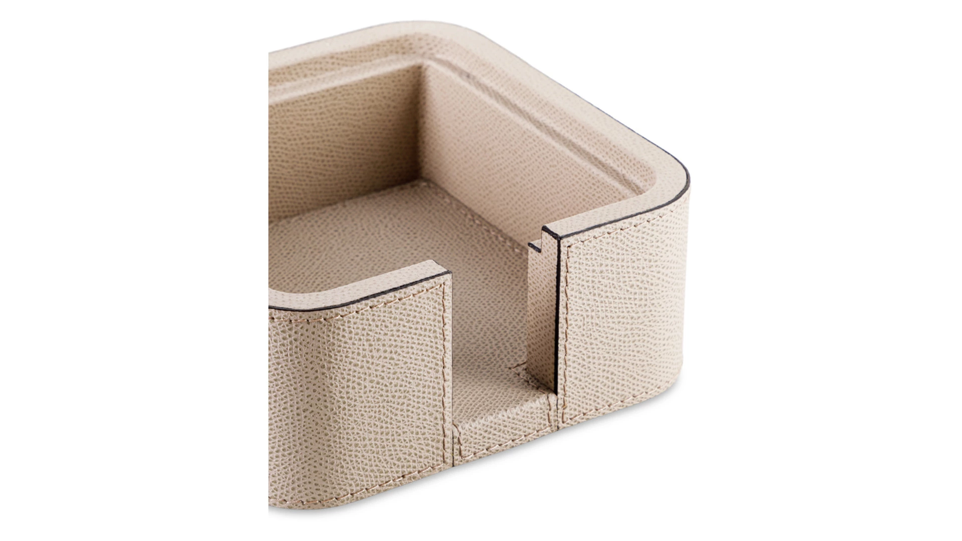 Подставка для бумажного блока Giobagnara Поло 14,5х14,5 см, кожа натуральная, каменный