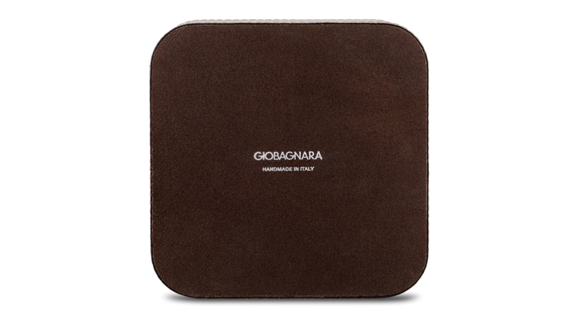 Подставка для бумажного блока Giobagnara Поло 14,5х14,5 см, кожа натуральная, каменный