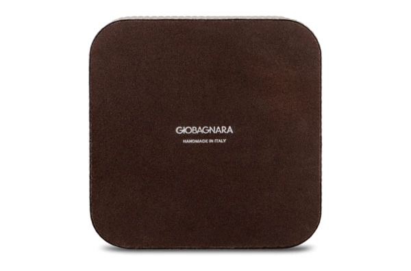 Подставка для бумажного блока Giobagnara Поло 14,5х14,5 см, кожа натуральная, каменный