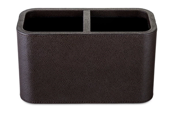 Подставка для канцелярских принадлежностей Giobagnara Поло 19,5х9 см, кожа натуральная, мокко