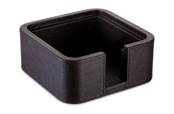 Подставка для бумажного блока Giobagnara Поло 14,5х14,5 см, кожа натуральная, мокко