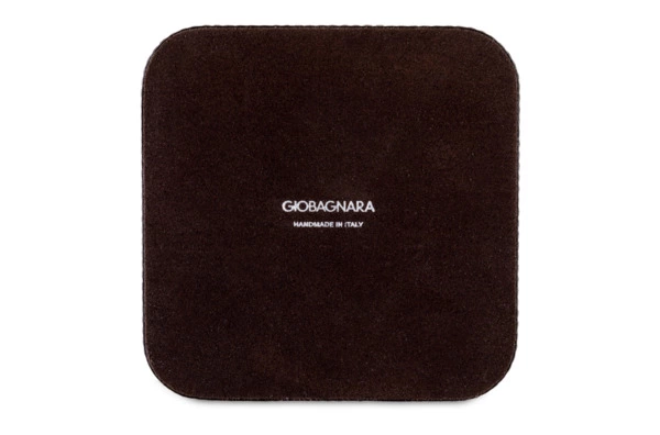 Подставка для бумажного блока Giobagnara Поло 14,5х14,5 см, кожа натуральная, мокко