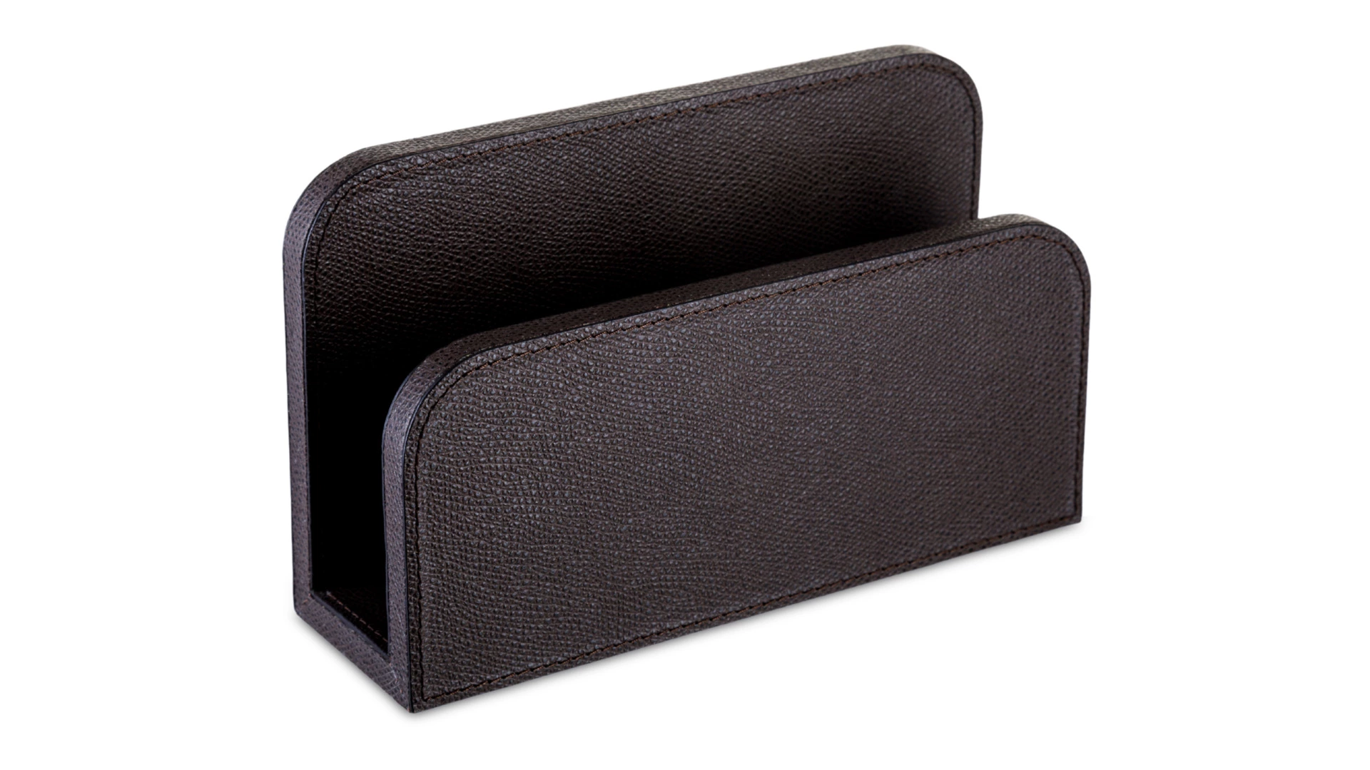 Подставка для конвертов Giobagnara Поло 19,5х6 см, кожа натуральная, мокко