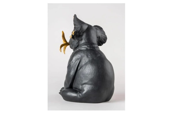 Фигурка Lladro Коала 34х 21x27 см, фарфор, черно-золотая, лимитированный выпуск