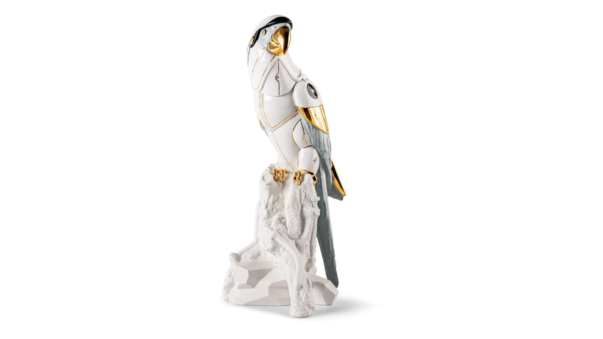 Фигурка Lladro Попугай Ара-киборг 20х22х45 см, фарфор