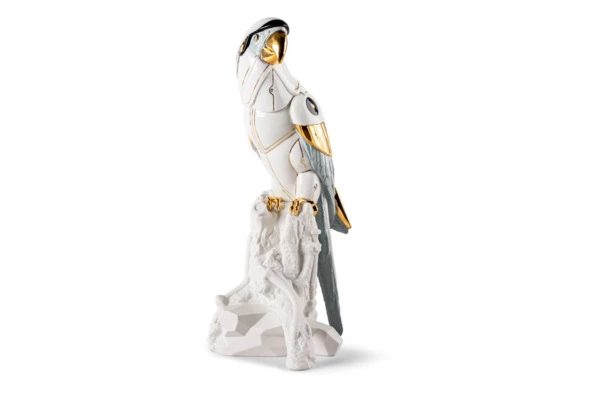 Фигурка Lladro Попугай Ара-киборг 20х22х45 см, фарфор