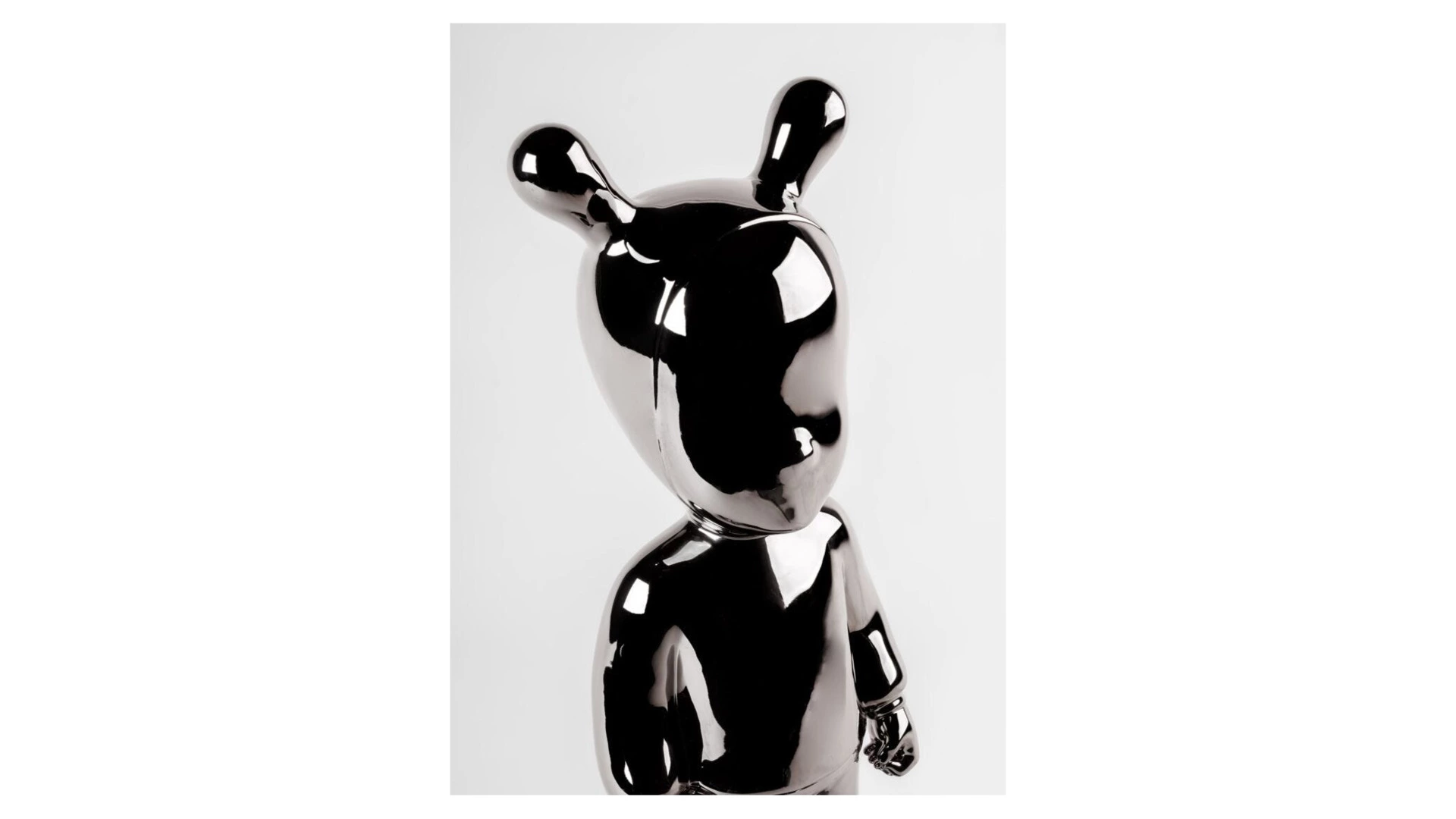 Фигурка Lladro Гость большой 19х52 см, фарфор, серебристый