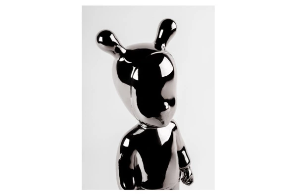 Фигурка Lladro Гость большой 19х52 см, фарфор, серебристый