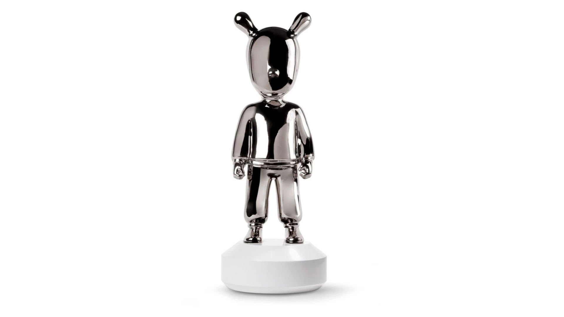 Фигурка Lladro Гость большой 19х52 см, фарфор, серебристый