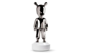 Фигурка Lladro Гость большой 19х52 см, фарфор, серебристый