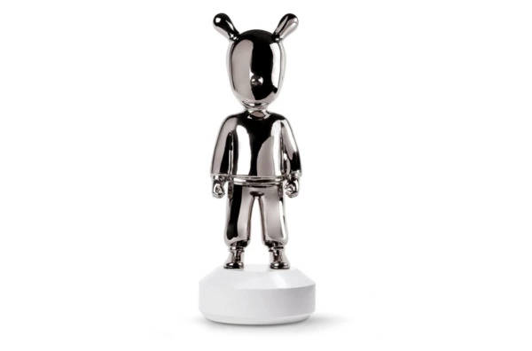 Фигурка Lladro Гость большой 19х52 см, фарфор, серебристый