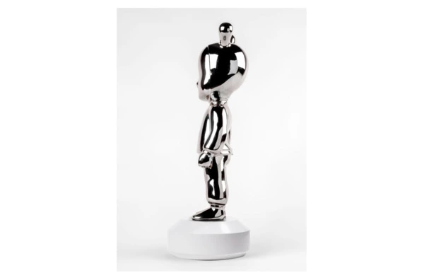 Фигурка Lladro Гость большой 19х52 см, фарфор, серебристый