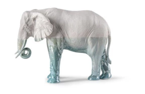 Фигурка Lladro Слон под водой 27x36x14 см, фарфор