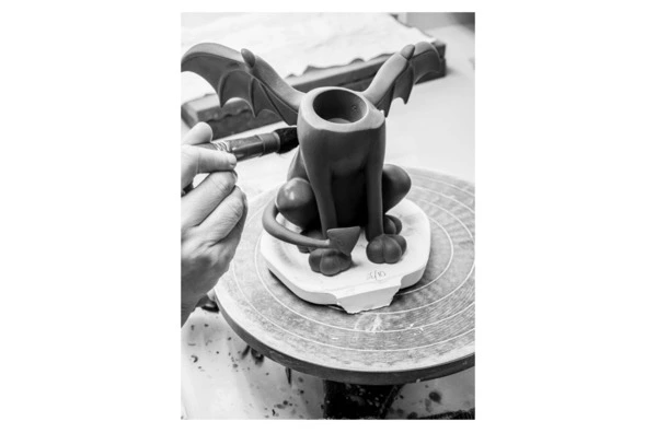 Фигурка Lladro Кот-Дьявол маленький 16х20х26 см, фарфор, лимитированный выпуск