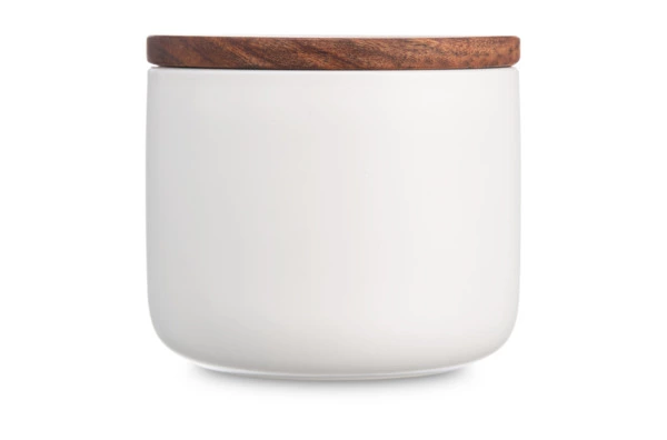 Банка для хранения Decor de table Home 350 мл, керамика, акация, белая