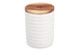 Банка для хранения Decor de table Home 550 мл, рельеф, керамика, акация, белая