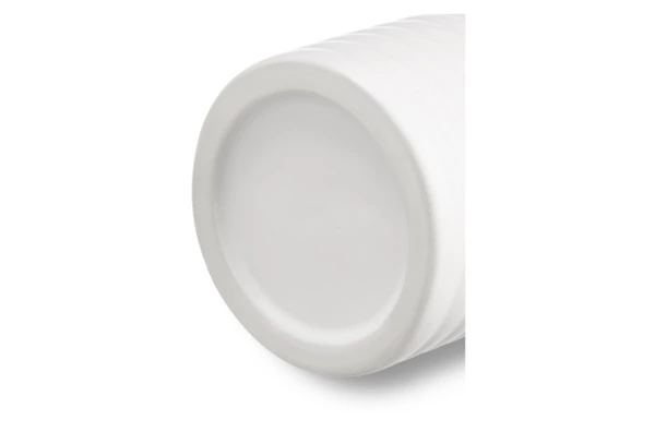 Банка для хранения Decor de table Home 550 мл, рельеф, керамика, акация, белая