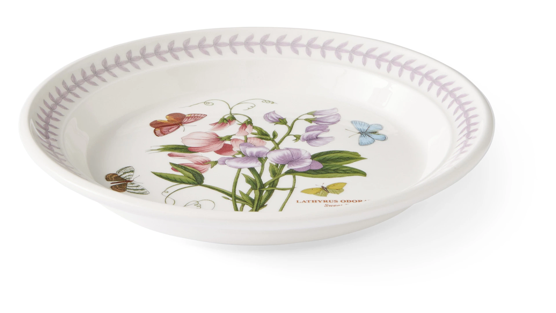 Тарелка закусочная Portmeirion Ботанический сад. Летний луг Душистый горошек 20 см, фаянс