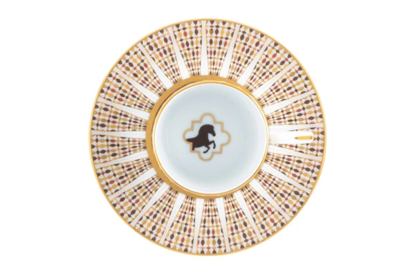 Набор чашек кофейных с блюдцами Haviland Королевская кавалерия 75 мл, 4 шт, фарфор, золотой кант