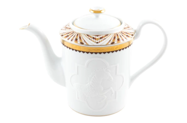 Чайник Haviland Королевская кавалерия 1 л, фарфор, золотой кант