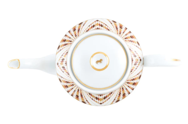 Чайник Haviland Королевская кавалерия 1 л, фарфор, золотой кант