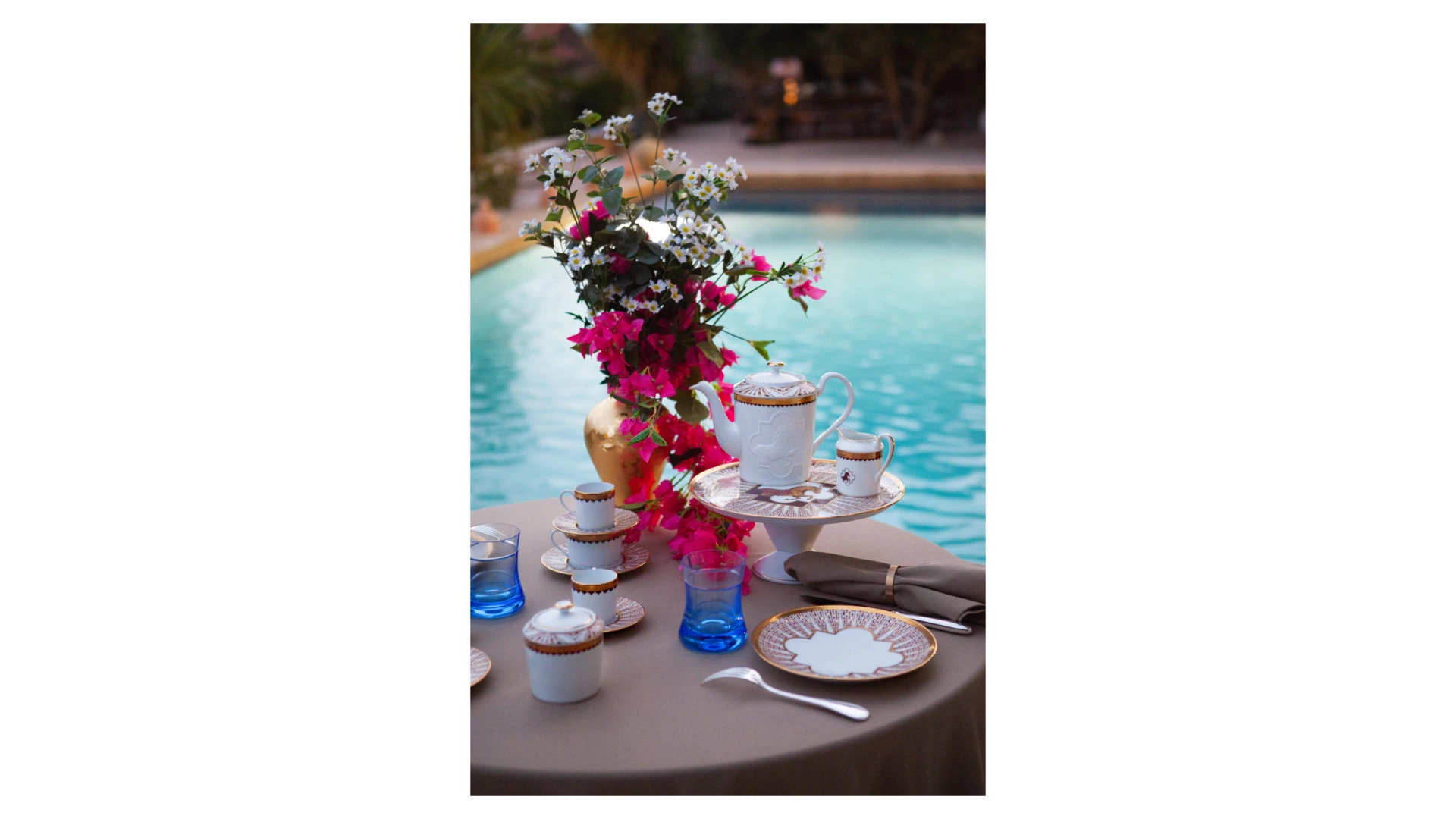 Чайник Haviland Королевская кавалерия 1 л, фарфор, золотой кант