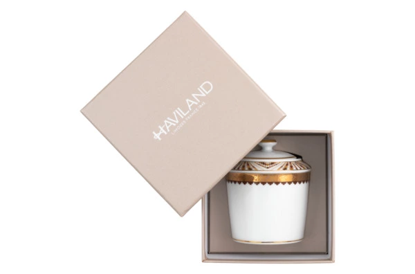 Сахарница Haviland Королевская кавалерия, фарфор, золотой кант