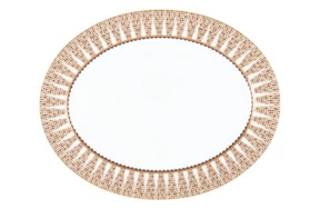 Блюдо овальное Haviland Королевская кавалерия 40х31,5 см, фарфор, золотой кант