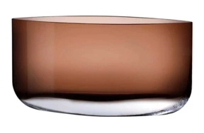 Ваза Nude Glass Лезвие 20х39,5 см, стекло хрустальное, карамельная